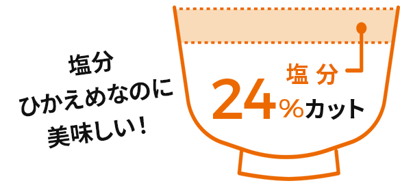 塩分ひかえめなのに美味しい！